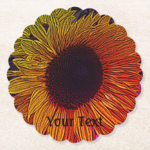 カラフル同時代大型イエローヒマワリ