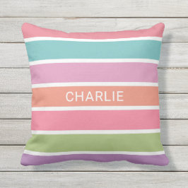 カラフル名前をカスタムする装飾用クッション アウトドアクッション