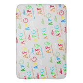 (カラフル名称・イニシャル)バスマット バスマット (正面縦)