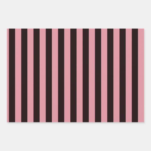 カラフル名門私立校風のモダン熱帯ピンクパーム ラッピングペーパーシート (正面2)