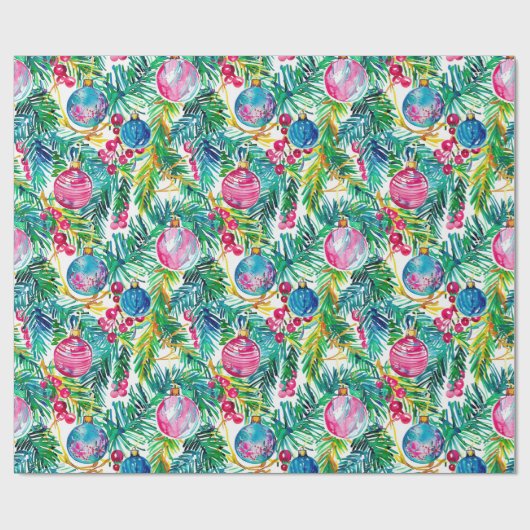 カラフル名門私立校風のモダン飾り ラッピングペーパー (フラット)