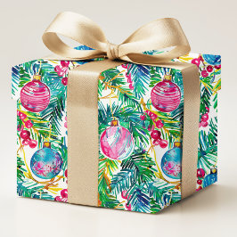 カラフル名門私立校風のモダン飾り ラッピングペーパー