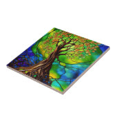 カラフル命の木ステンドグラスII タイル (側面)