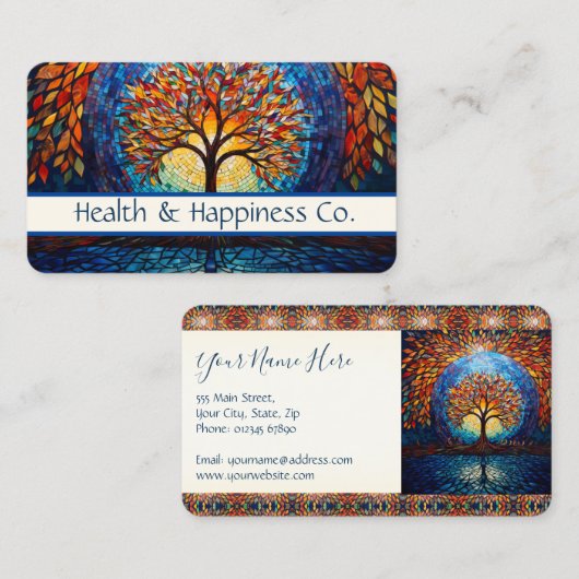 カラフル命の木 名刺 (正面/裏面)