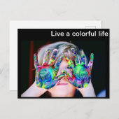 カラフル命 ポストカード (正面/裏面)