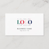 カラフル四角形ビジネスロゴQrコード会社 名刺 (正面)