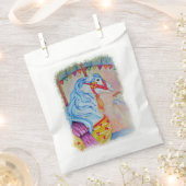 カラフル回転木馬馬ありがとう フェイバーバッグ (クリップ留めされた状態)