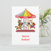 カラフル回転木馬 招待状 (スタンド正面)