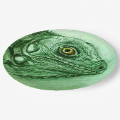 カラフル図解入りの、写真付きの紙プレート – イグアナ ペーパープレート (アングル)