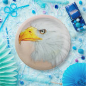 カラフル図解入りの、写真付きの紙プレート – イーグル ペーパープレート (パーティー)