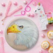 カラフル図解入りの、写真付きの紙プレート – イーグル ペーパープレート (パーティー)