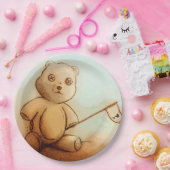 カラフル図解入りの、写真付きの紙プレート – テディ ペーパープレート (パーティー)