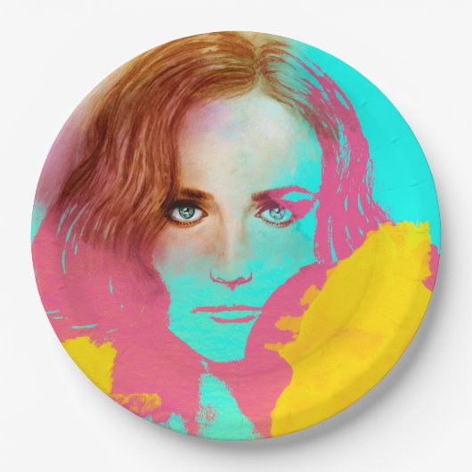 カラフル図解入りの、写真付きの紙プレート – 強烈 ペーパープレート (正面)