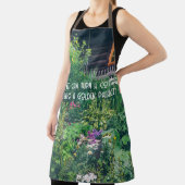 カラフル園のある田舎の家 エプロン (インサイチュ)