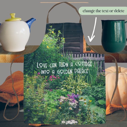 カラフル園のある田舎の家 エプロン