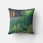 カラフル園のある田舎の家 クッション (裏面)