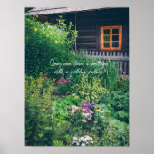 カラフル園のある田舎の家 ポスター (正面)
