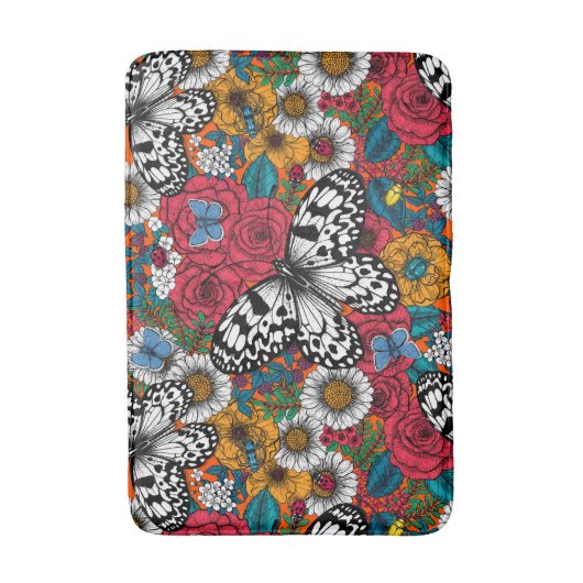 カラフル園 バスマット (正面縦)