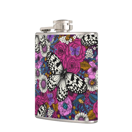 カラフル園II フラスク (左)