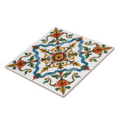 カラフル地中海のモザイク、赤、緑、青 タイル (側面)