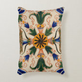 カラフル地中海のヴィンテージ アクセントクッション (正面(垂直))