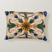 カラフル地中海のヴィンテージ アクセントクッション (裏面)