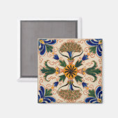 カラフル地中海のヴィンテージ マグネット (正面/裏面)