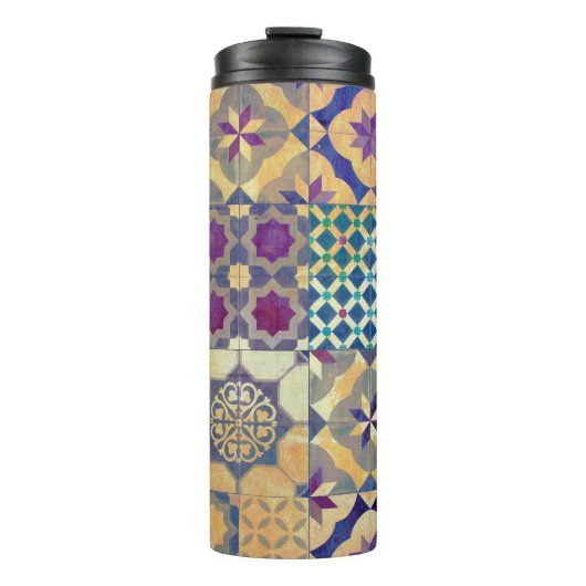 カラフル地中海の瓦伝統的瓦 タンブラー (正面)