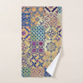 カラフル地中海の瓦伝統的瓦 ハンドタオル (ハンドタオル)