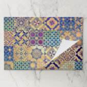 カラフル地中海の瓦伝統的瓦 ペーパーパッド (折り畳み)