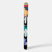 カラフル地理的な混合世界地図 Case-Mate iPhoneケース (裏面 / 右)