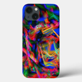 カラフル塗り間違い iPhone 13ケース