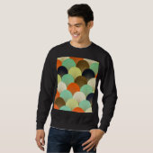 カラフル壁紙：芸術的デザイン。 スウェットシャツ (正面フル)