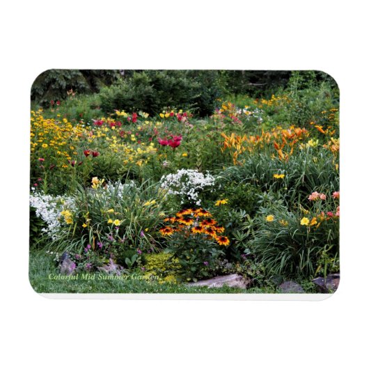 カラフル夏の中庭！ マグネット (横)