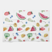 カラフル夏の果物 キッチンタオル (横)