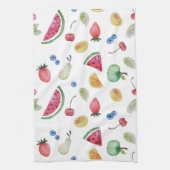 カラフル夏の果物 キッチンタオル (縦)