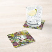 カラフル多肉植物 ペーパーコースター (インサイチュ)