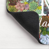 カラフル多肉植物 マウスパッド (コーナー)