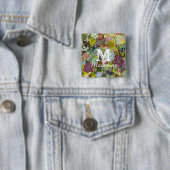 カラフル多肉植物 缶バッジ (インサイチュ)