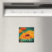 カラフル夢の花感動的 マグネット (インサイチュ (食洗機))