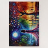 カラフル夢抽象芸術ファンタジー勾配 ジグソーパズル (縦)