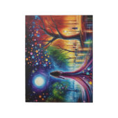 カラフル夢抽象芸術ファンタジー勾配 ノートパッド (回転)