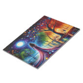 カラフル夢抽象芸術ファンタジー勾配 ノートパッド (アングル)