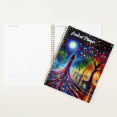 カラフル夢抽象芸術ファンタジー勾配 プランナー手帳 (ディスプレー)