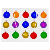 カラフル大抱き枕（クリスマス球根） ラージペーパーバッグ (裏面)