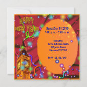 カラフル大晦日パーティの招待状 招待状 (裏面)