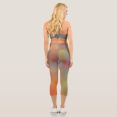 カラフル大理石の雲 カプリレギンス (裏面)