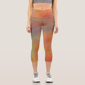 カラフル大理石の雲 カプリレギンス (正面)