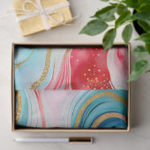 カラフル大理石インクアートティッシュペーパー 薄葉紙 (ギフト)