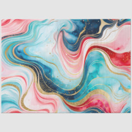 カラフル大理石インクアートティッシュペーパー 薄葉紙